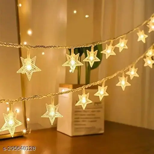 Mini Star String Lights 14 LED 3 Meter Warm White Decoration Light for Indoor Outdoor Decoration (Pack of 1)