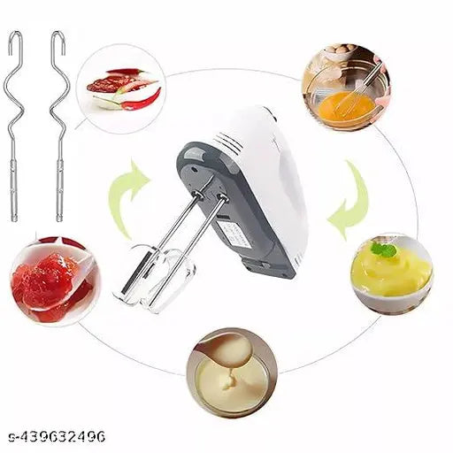 Scarlett 7-Speed Electric Hand Mixer | With 4 Stainless Steel Attachments | Beater & Blender for Cake and Cream Mixing | Cake Making and Beater For Whipping Cream Beater