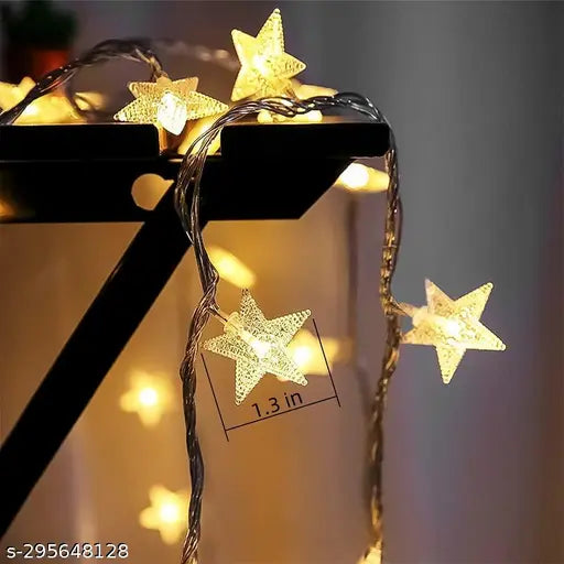 Mini Star String Lights 14 LED 3 Meter Warm White Decoration Light for Indoor Outdoor Decoration (Pack of 1)